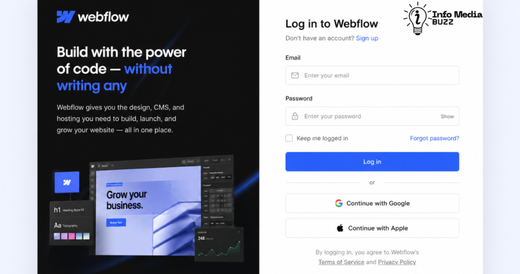 webflow login